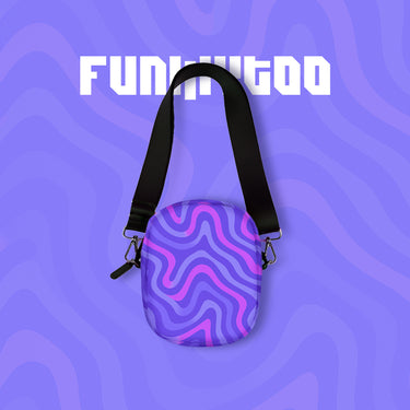 Purple Wave Sling Bag