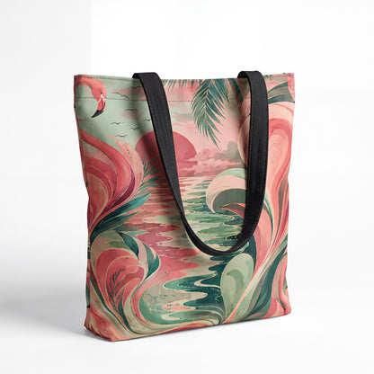 flamingo tote bag