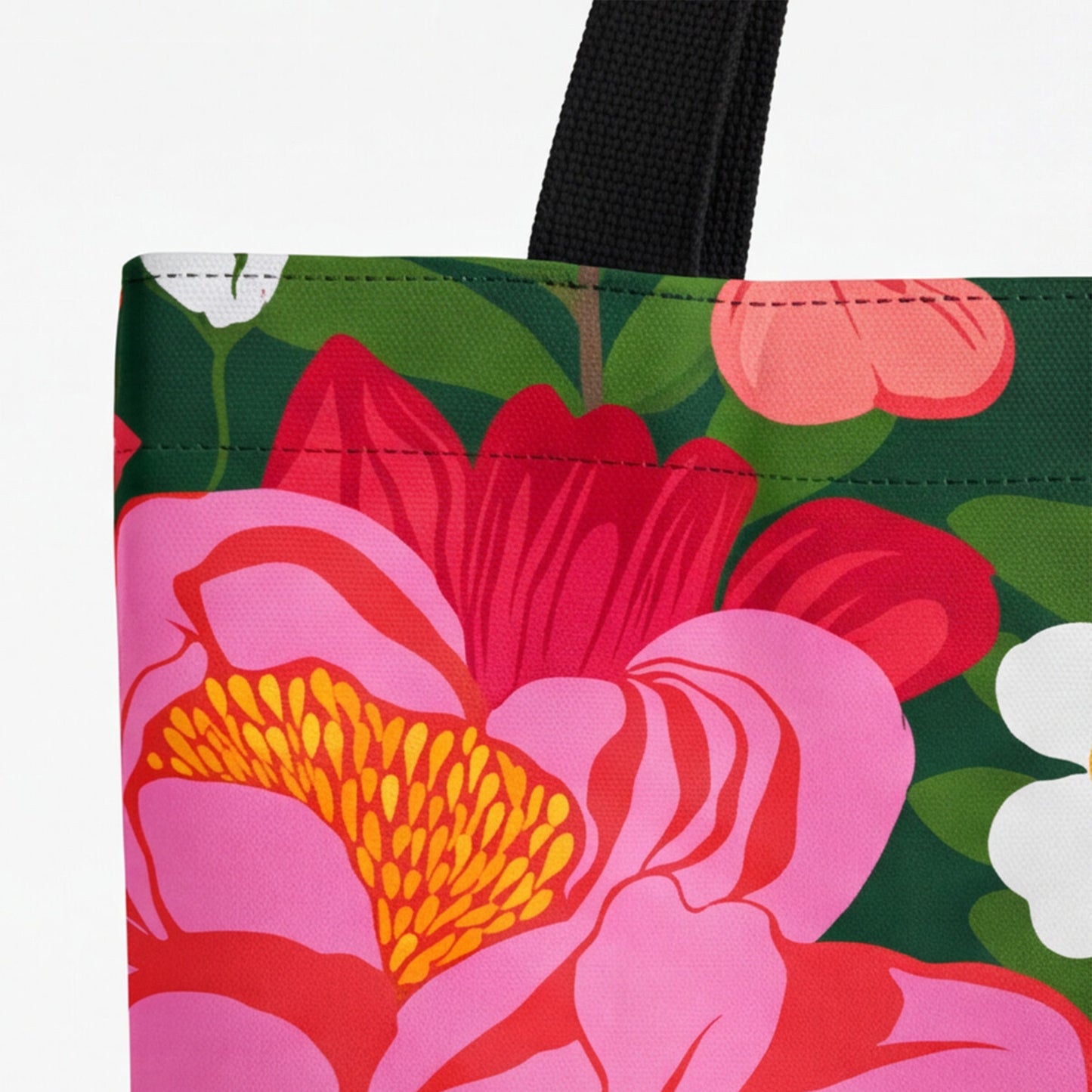 flowerd tote bag