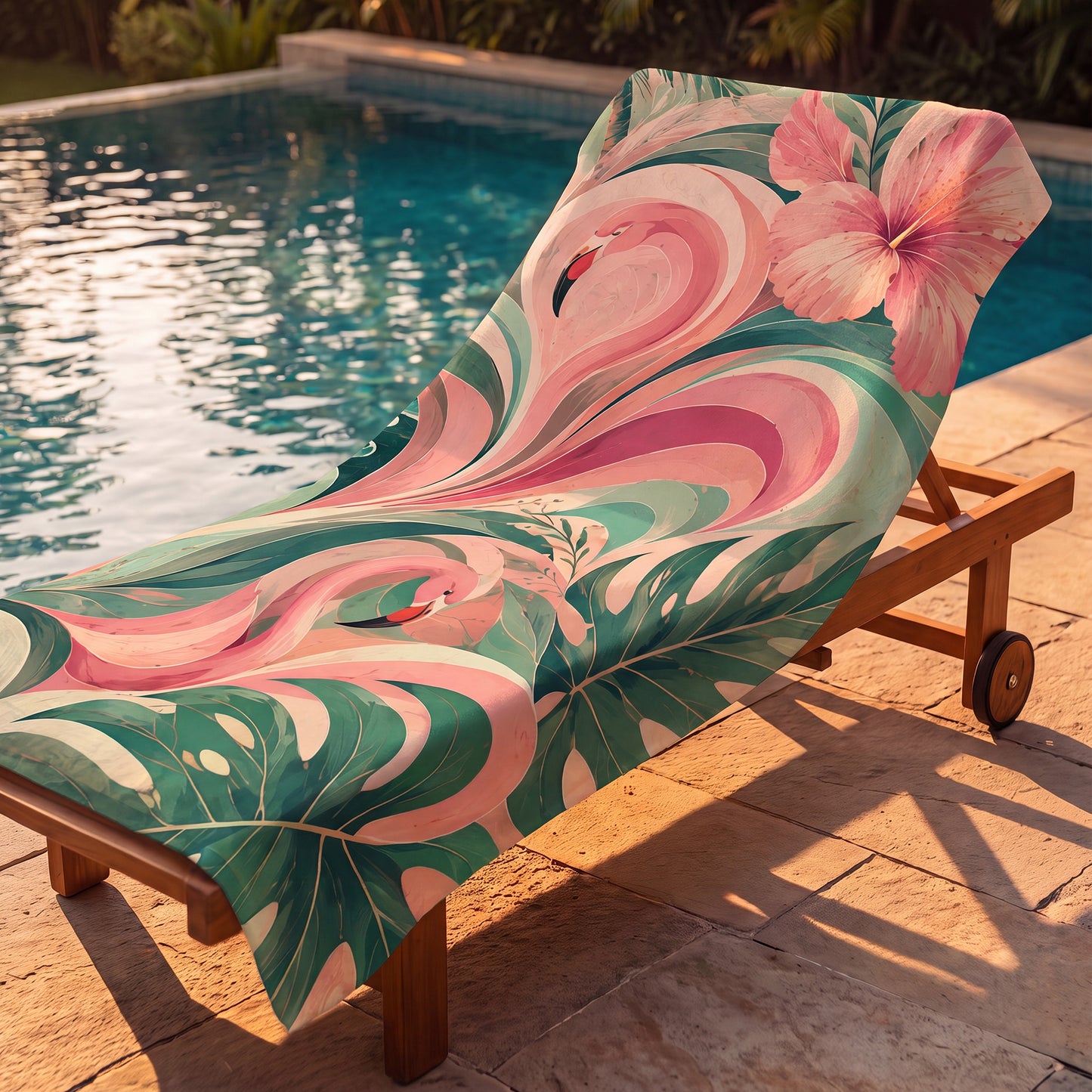 flamingo towel