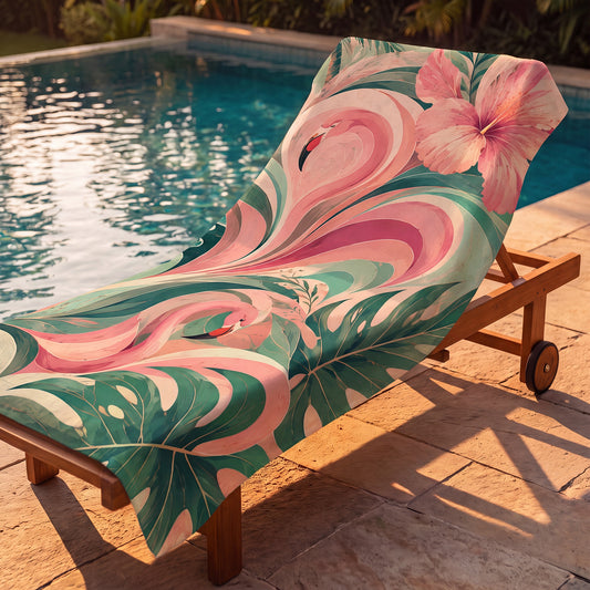 flamingo towel